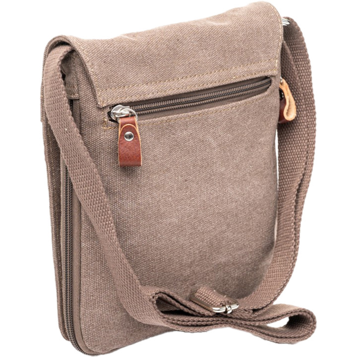 Bolsa de ombro marrom. Katana