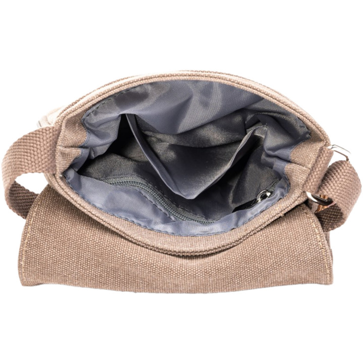 Bolsa de ombro marrom. Katana